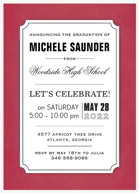 Typographic Flair Graduation