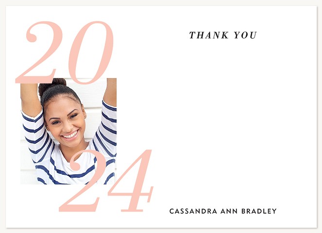 Trendy Grad Thank You Cards 
