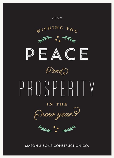 Stylish Tidings Business Holiday Cards