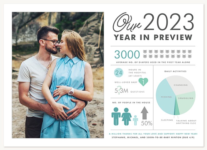 Year in Preview New Year's Cards