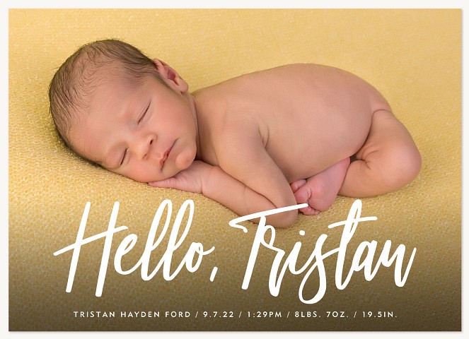 First Appearance Baby Announcements
