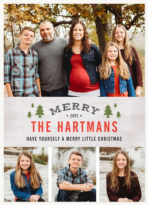 Charming Pines Personalized Holiday Cards