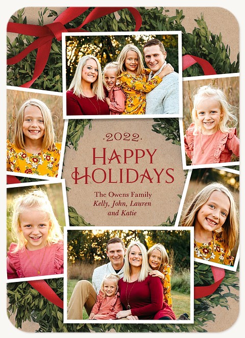 Boxwood Wreath | Photo Holiday Cards