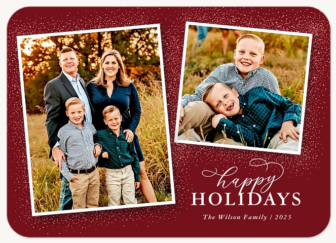 Holiday Sparkle Personalized Holiday Cards