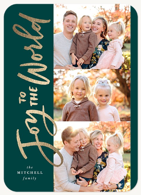 Rising Joy Personalized Holiday Cards