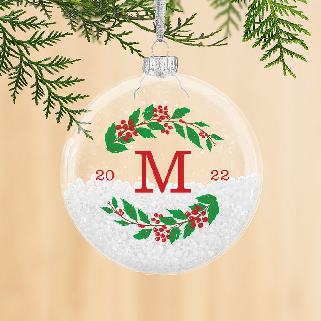 Classic Monogram Personalized Ornaments