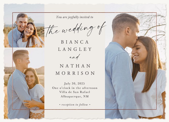 Modern Frame Wedding Invitations