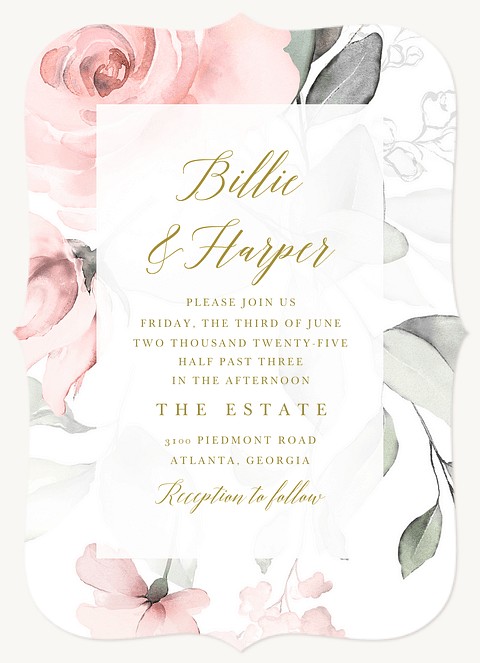 Delicate Blossoms Wedding Invitations