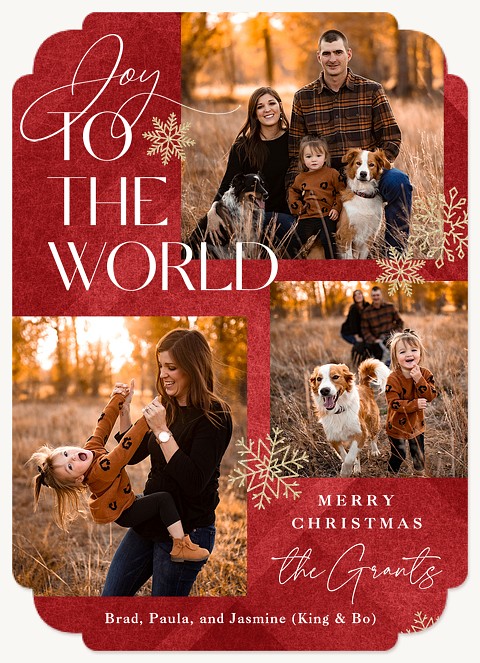 World Of Joy Personalized Holiday Cards