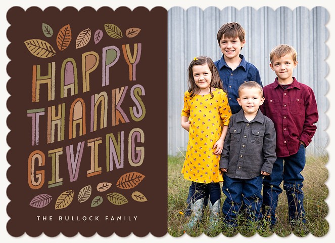 Autumn Chalkart Thanksgiving Cards