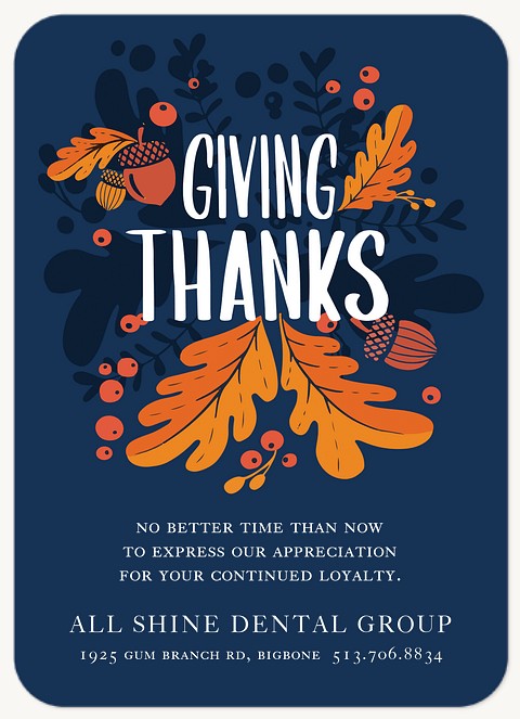 Joyful Thanks Business Holiday Cards