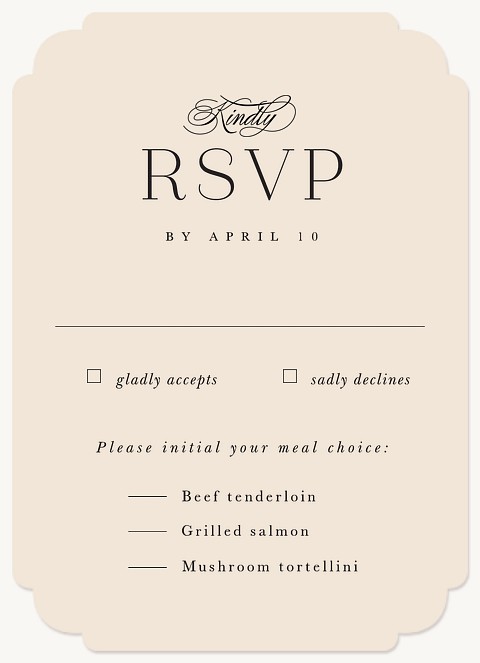 Enduring Wedding RSVP Cards