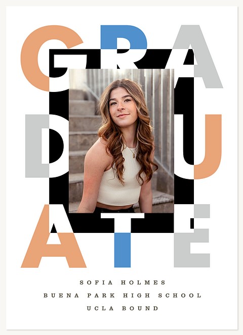 Knockout Frame Graduation Cards