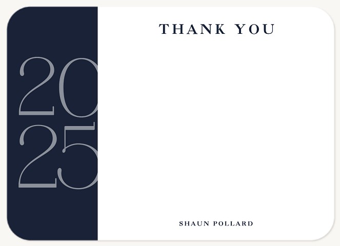 Large Year Thank You Cards 