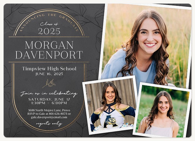 Elegant Arbor Graduation Cards