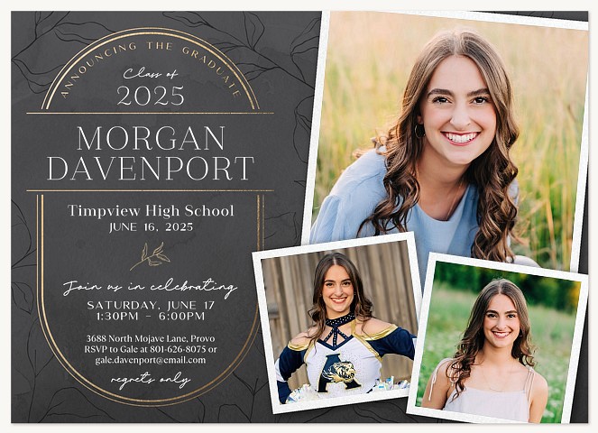 Elegant Arbor Graduation Cards