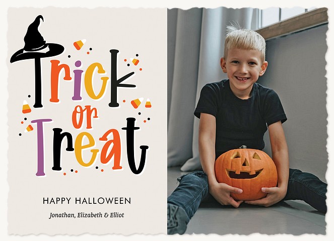 Candy Corn Treats Halloween Cards