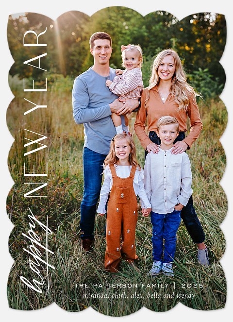 Vertical Styling Holiday Photo Cards