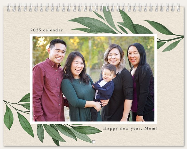 Framing Leaves Calendar Custom Photo Calendars