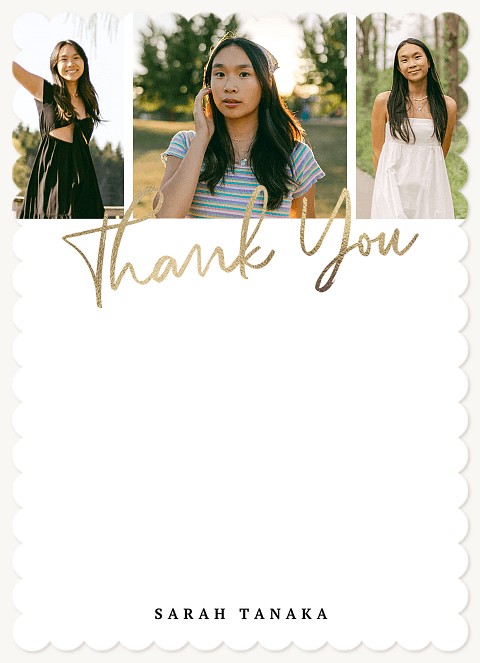 Three Photos Thank You Cards 