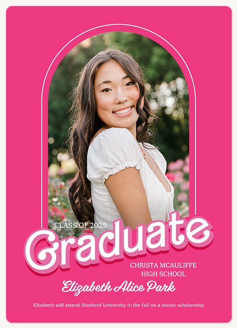 Pretty in Pink Graduation Cards