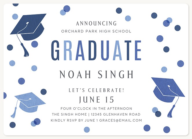 Grad Confetti Graduation Cards