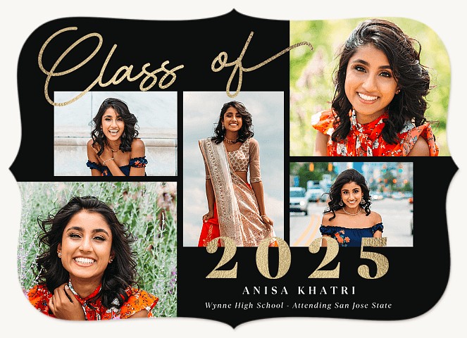 Golden Sentiment Graduation Cards