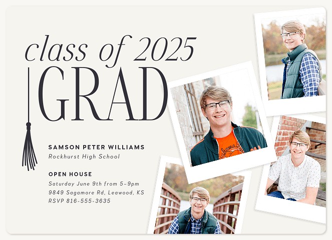 Tassel Drop Graduation Cards