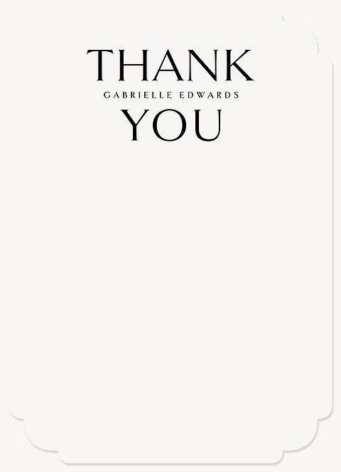 Eloquent Simplicity Thank You Cards 