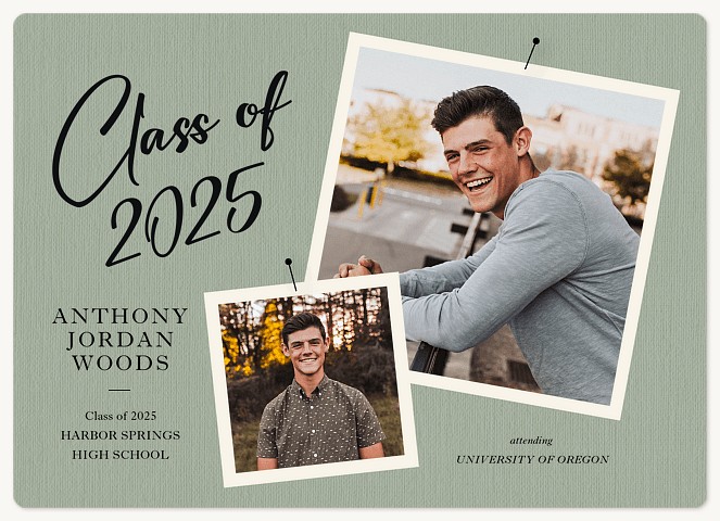 Pinned Snapshots Graduation Cards