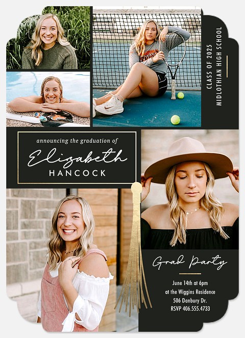 Tassel Accent Graduation Cards