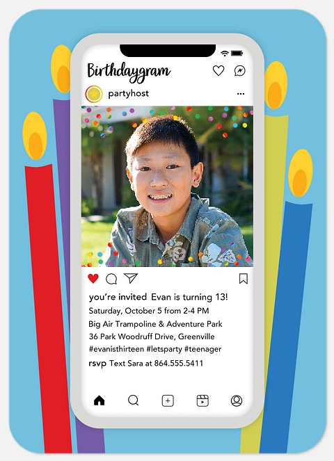 Birthdaygram Kids' Birthday Invitations