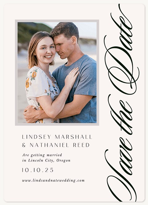 Side Script Save the Date Magnets