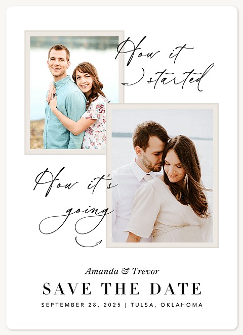 Then and Now Save the Date Magnets