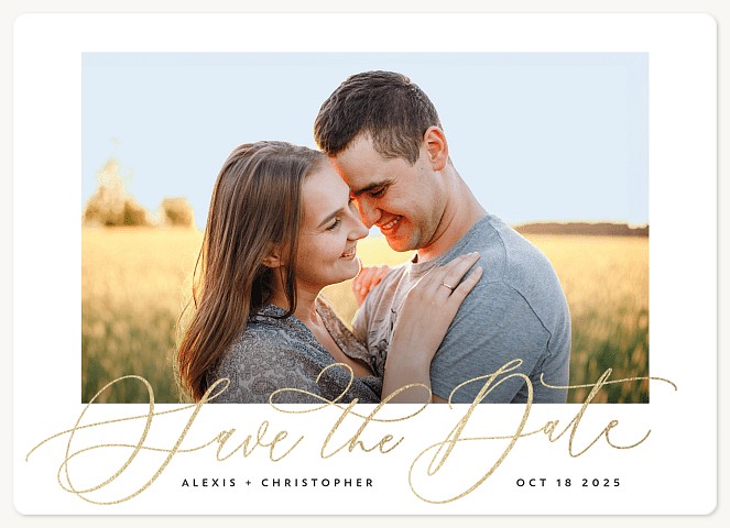 Dreamy Script Save the Date Magnets