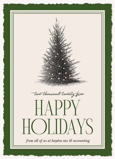 Inked Tree Business Holiday Cards