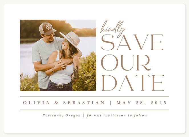 Bold Type Stack Save the Date Magnets