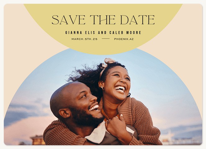 Elegant Overlap Save the Date Magnets