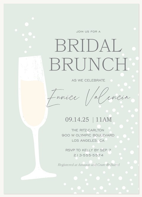 Bridal Brunch Bridal Shower Invitations