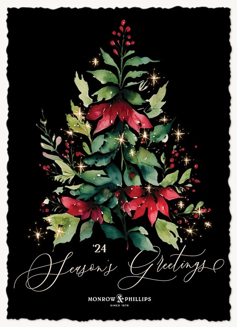 Glitter Tree Business Holiday Cards