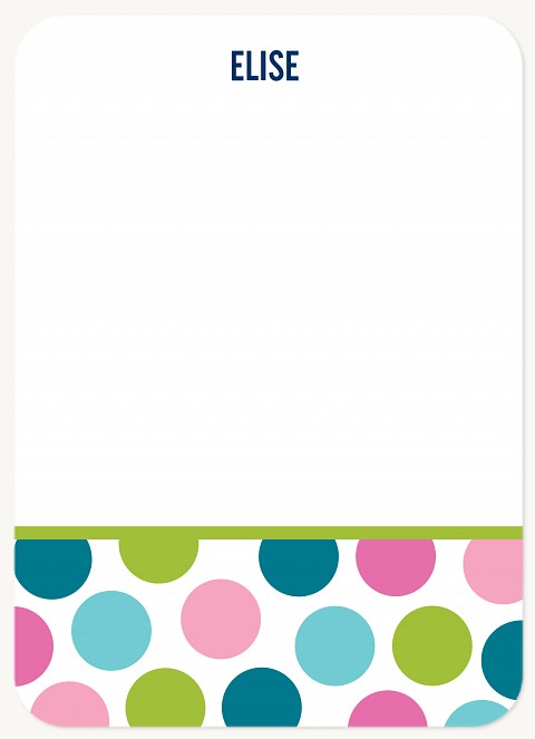 Polka-Dot Fun Stationery For Kids