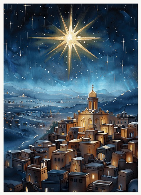 Sacred Star Business Holiday Cards