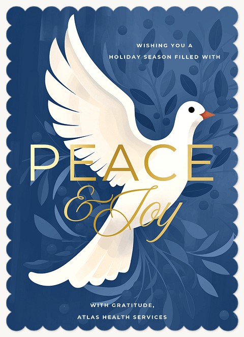 Joyful Dove Business Holiday Cards