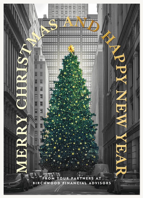 City View Tree Business Holiday Cards