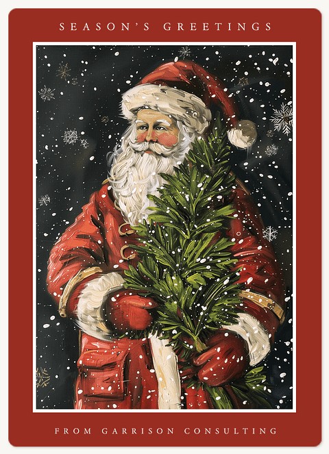 Vintage Santa Holiday & Christmas Magnet Cards