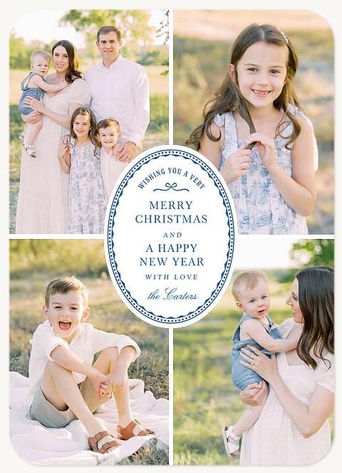 Classic Cottage Personalized Holiday Cards