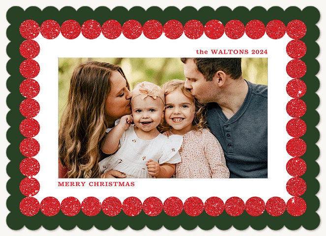 Baubles Personalized Holiday Cards