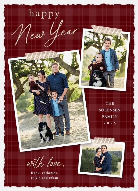 Glam Washi Holiday Photo Cards