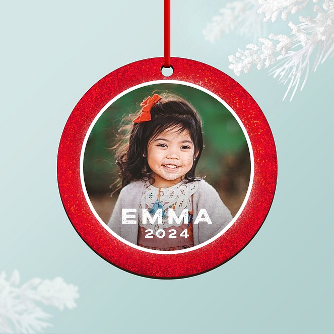 Glitter Fun Personalized Ornaments