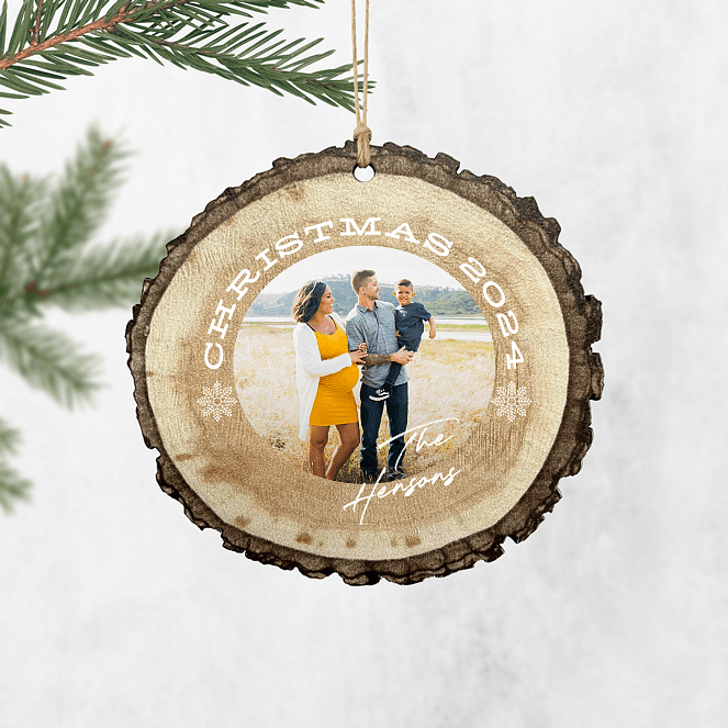 Winter Snow Personalized Ornaments